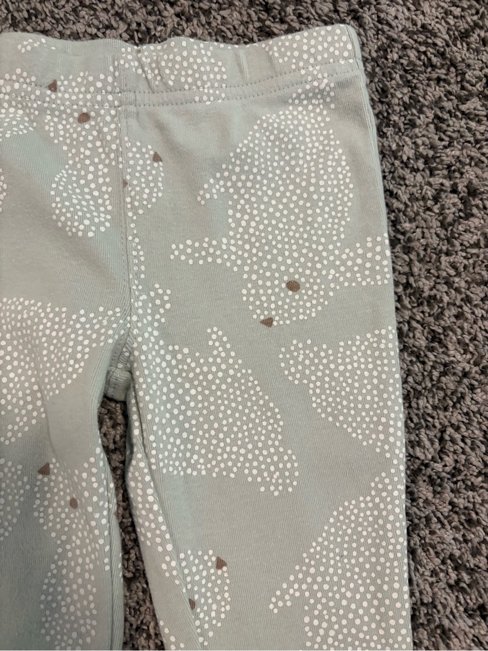 Carter's White Baby Bodysuit with Mint Accents - Picture 3 of 4